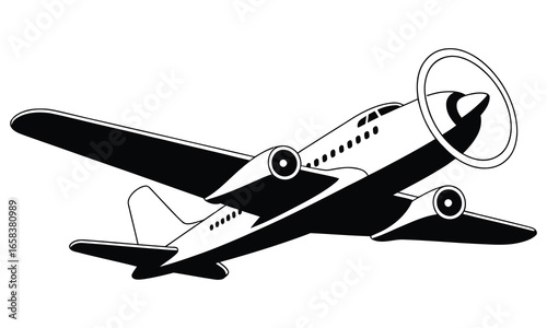 airplane isolated on white