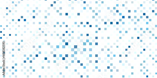 Vector abstract blue background frame of geometric shapes. Circular ornament. Pattern of dots, particles, molecules, fragments. Poster for technology, medicine, presentations, business.