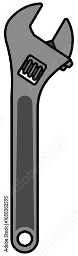 Adjustable Wrench Illustration