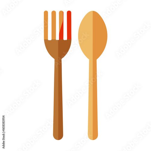 wooden kitchen utensils