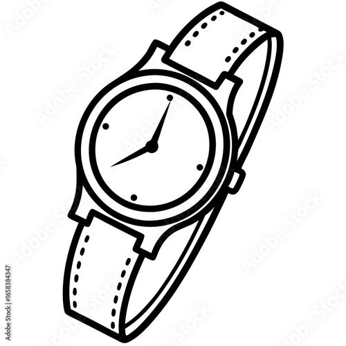 wristwatch vector illustration