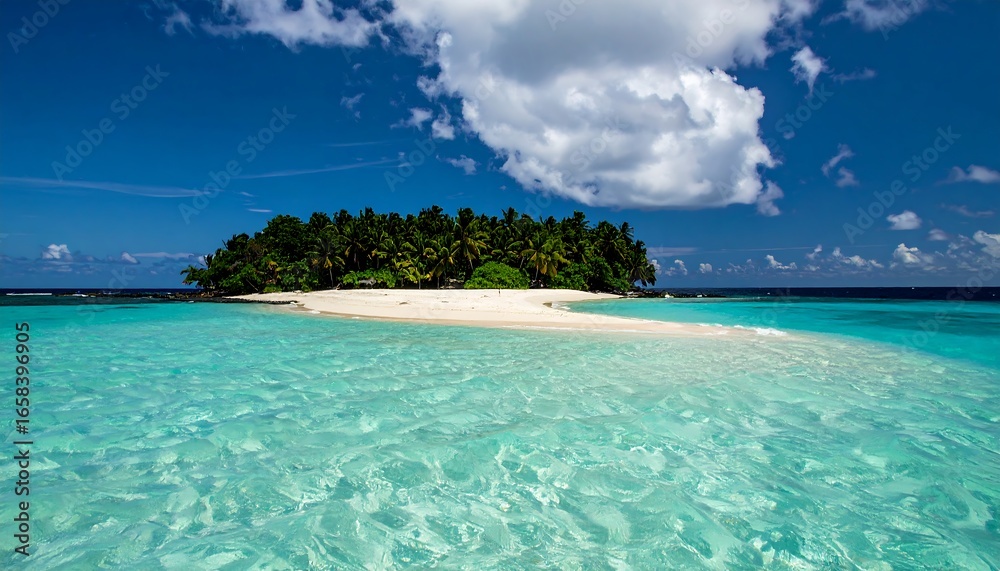 Fototapeta premium Tropical island paradise view