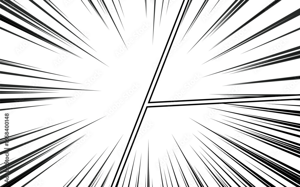 Obraz premium Blank black and white comic abstract background template.