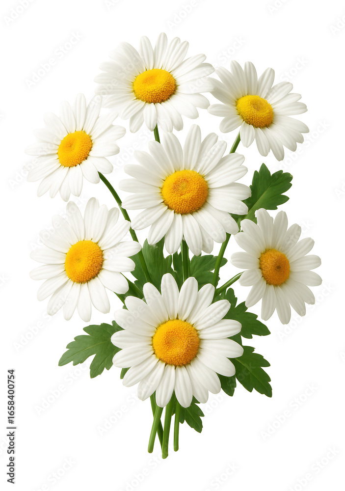 Obraz premium A bunch of Oxeye daisy flowers.