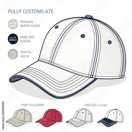 baseball cap vector illustration