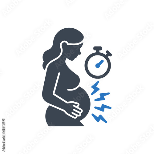 Labor Contractions Timer Icon