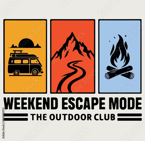 Camping T Shirt Design