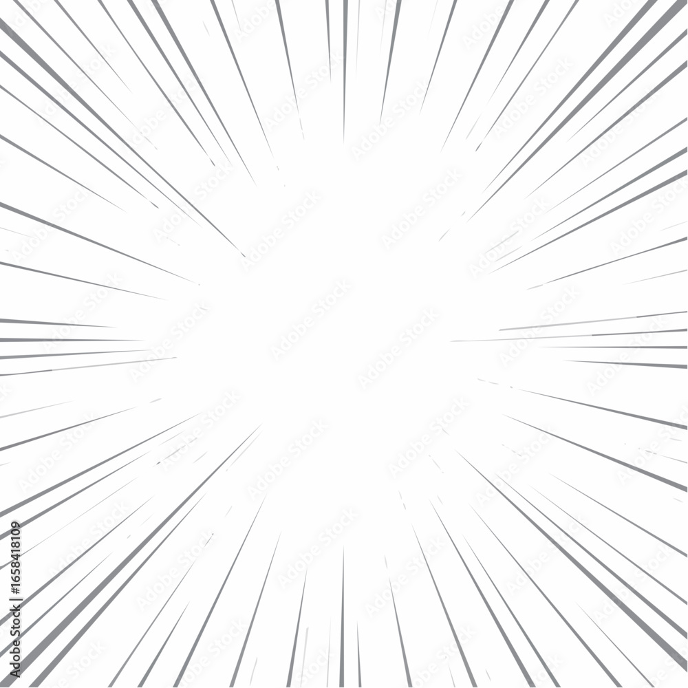 Obraz premium Comic cartoon boom speed effect, explosive motion line element