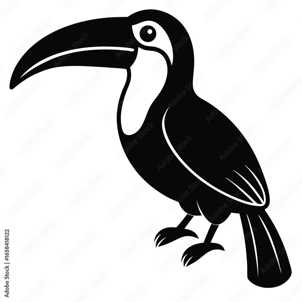 Naklejka premium toucan vector