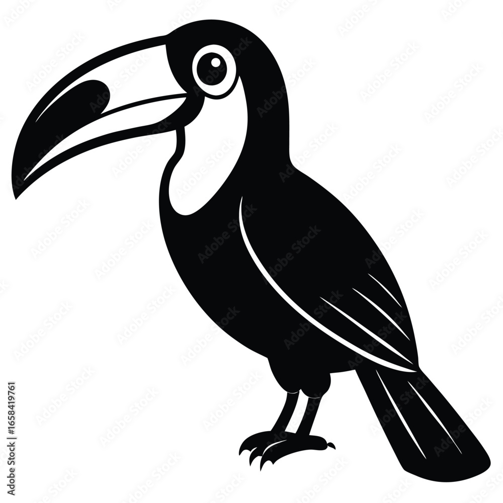 Naklejka premium toucan vector