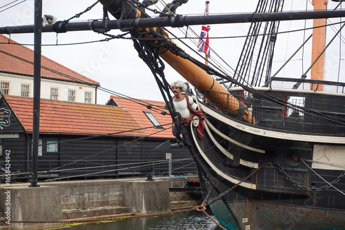 Canvastavla Hartlepool, United Kingdom - August 1st 2025:  Step aboard HMS Trincomalee at th