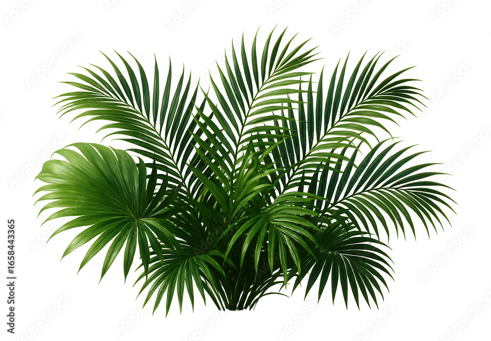 Fototapeta premium 3D-rendered palm leaves foliage.