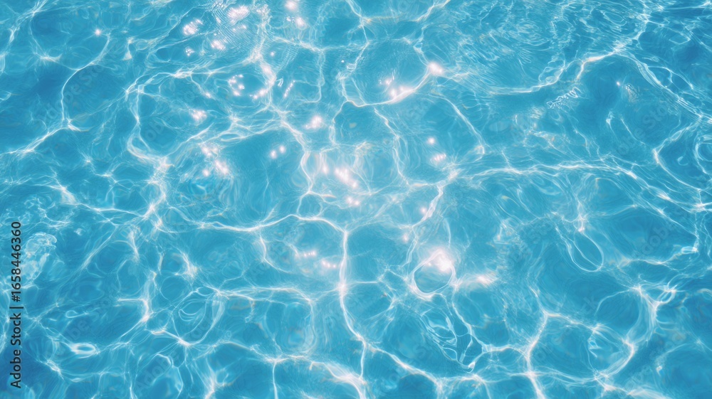 Obraz premium Sunlit water surface with rippled patterns. AI generated