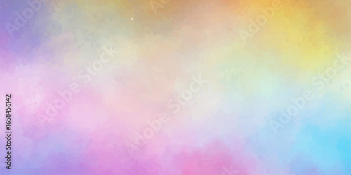 Vibrant abstract rainbow watercolor pattern with a bright texture on vintage paper. Vintage style. Hand painted texture. creative blur, smoky Cloudy concept with dark color splash design. vector, arts
