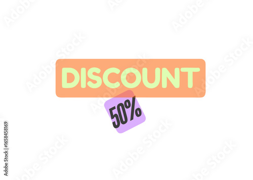 Discount text icon vector illustrator .design for tag ,banner ,poster