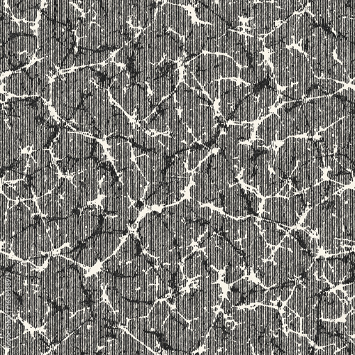 Monochrome Grain Crack Mesh Pattern