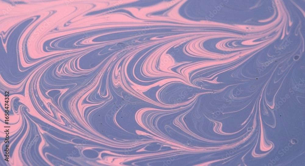 Fototapeta premium Mesmerizing abstract swirl of pink and blue liquid paints creating dynamic motion and fluid art patterns