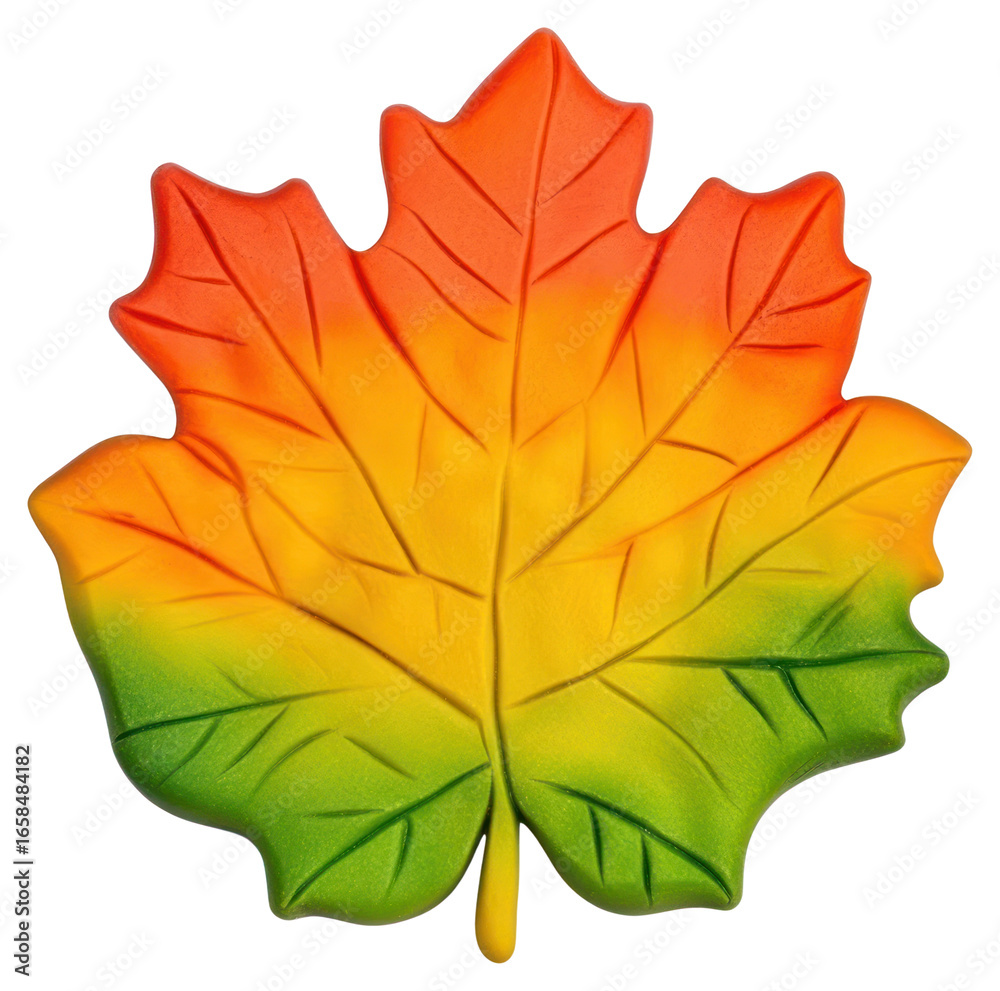 Obraz premium PNG Autumn leaf vibrant illustration clothing.