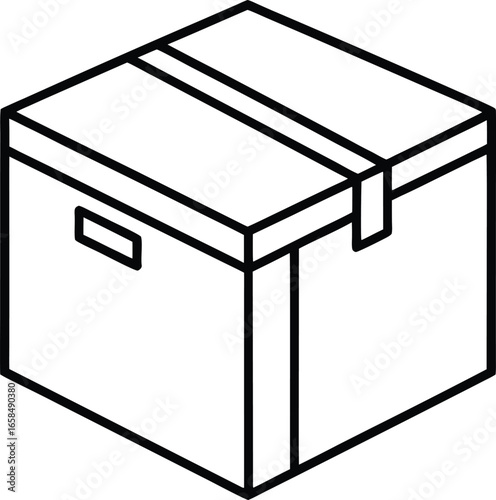 Box packaging delivery icon vector illustration 