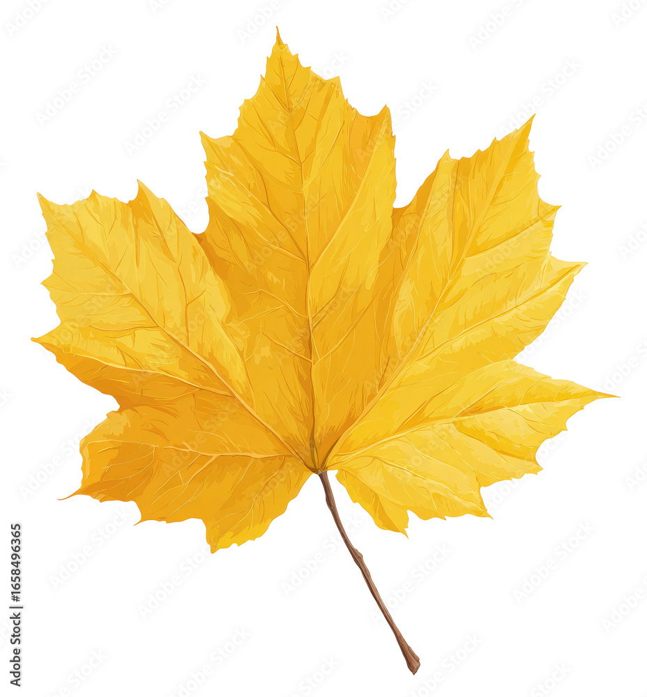 Fototapeta premium Vibrant autumn maple leaf (1)