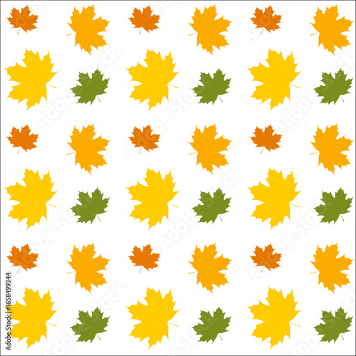 Maple leaf pattern. Autumn vector illustration