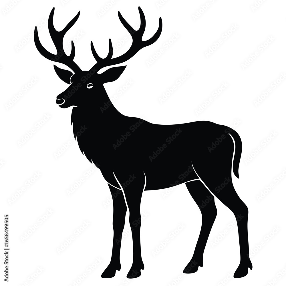 Fototapeta premium wapiti vector
