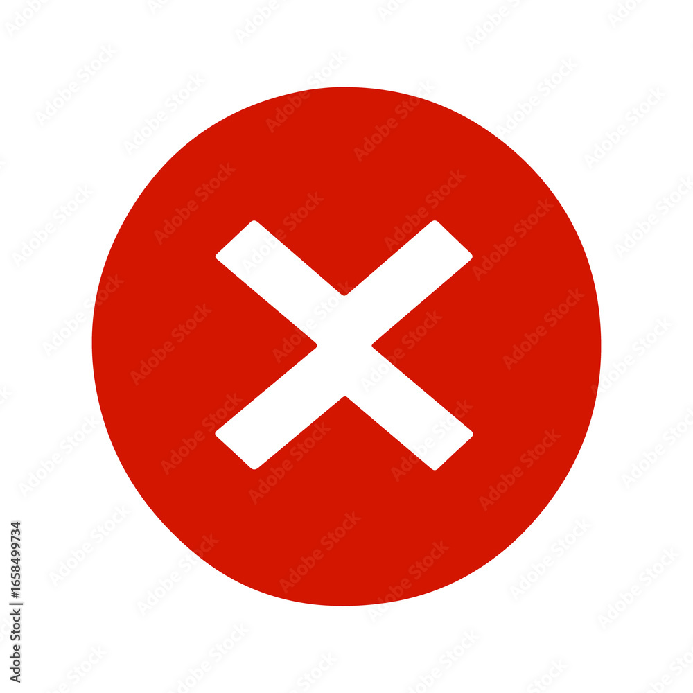 Fototapeta premium red cross button