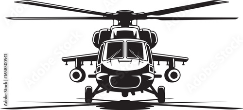 Black Ops Military Helicopter Vector Bundle