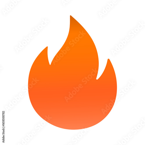 vector fire icon doodle 
