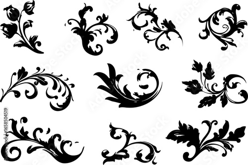 "Silhouette Bear Collection - Wildlife Animal Poses"