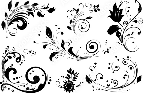 "Silhouette Bear Collection - Wildlife Animal Poses"