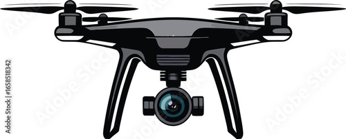 Aerial Surveillance Drone with Camera for Photography and Videography, Modern Technology