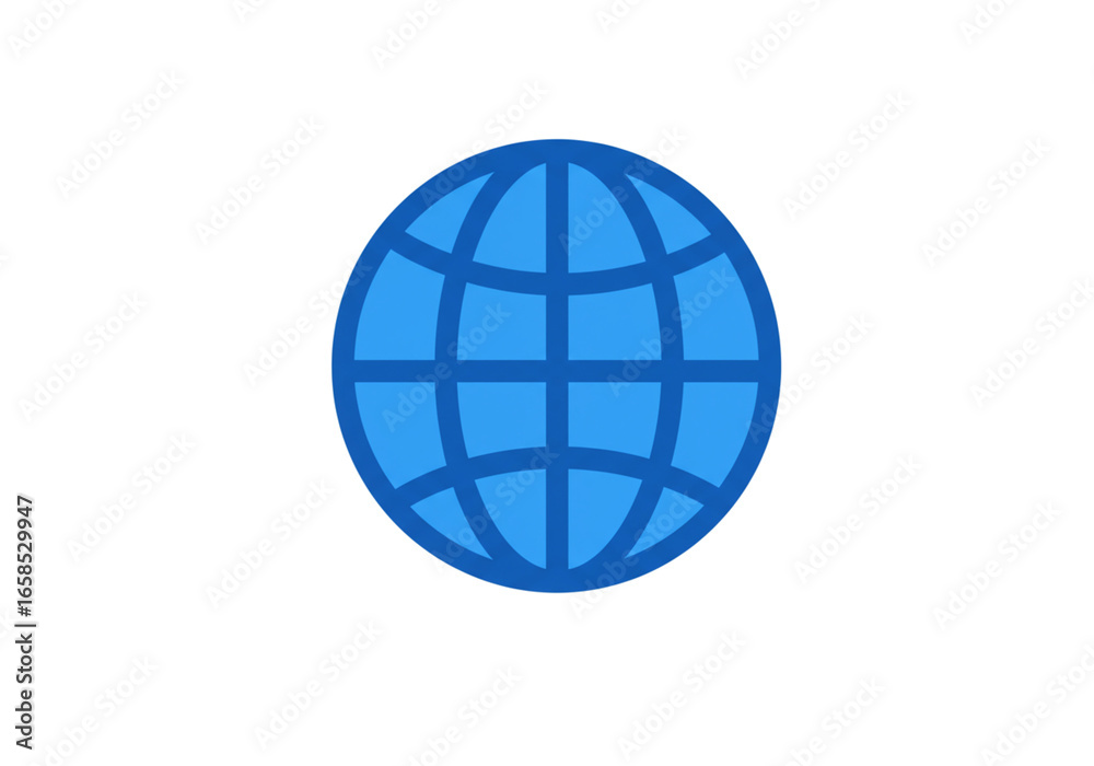 Simplified Globe Icon A Clean Design for Web and Digital Applications Simplified Globe Icon A Clean Design for Web and Digital Applications