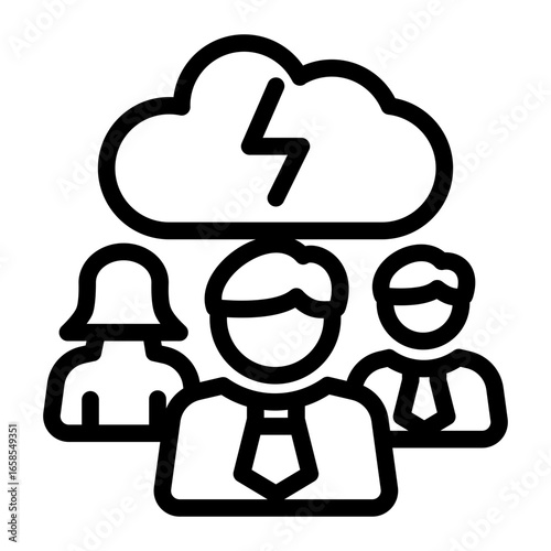 Corporate Idea Creativity icon from the Corporate icon collection (Outline Style)