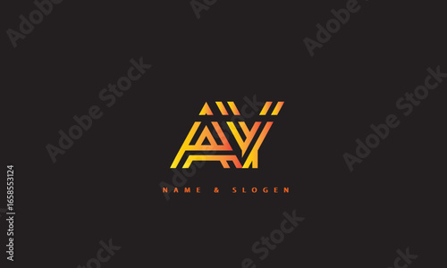 AY, YA, A, Y Abstract Letters Logo Monogram