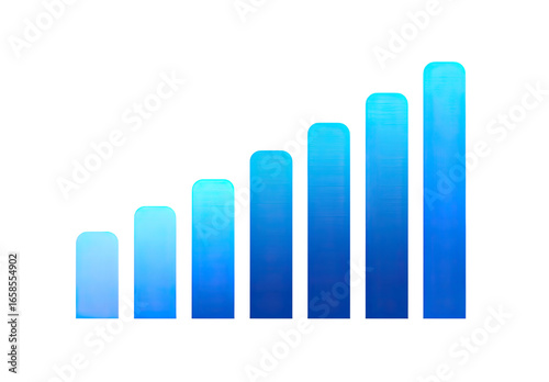 Free Download Blue bar graph, ascending, gradient fill - GFXLoad