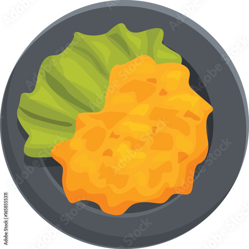 Kimchi, a traditional korean dish of salted and fermented vegetables, typically napa cabbage and korean radish, with a variety of seasonings