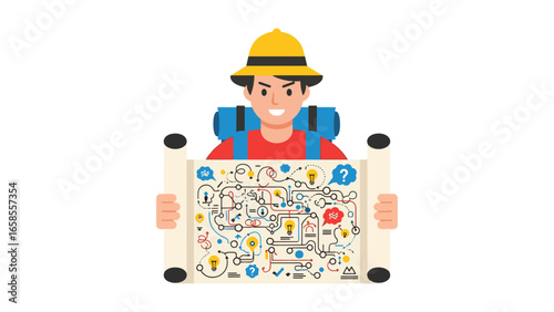 Adventurer with a Complex Mind Map