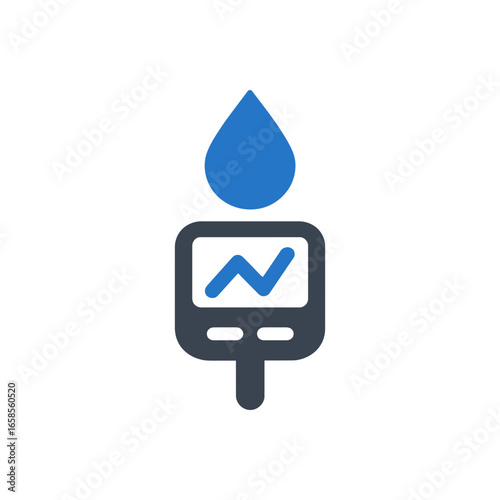 Blood Sugar Test Icon