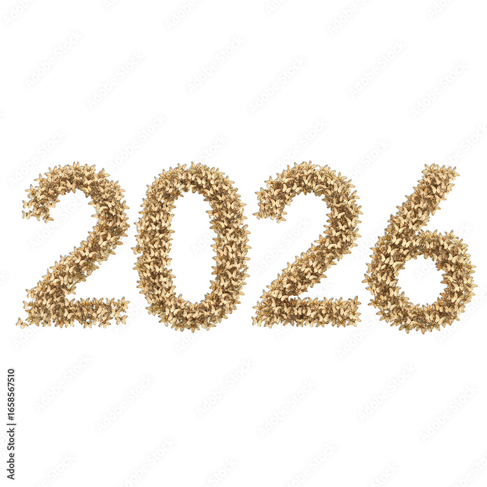 2026 New Year Design Golden Festive Number Illustration for Celebration Cards Calendars and Greetings 2026 New Year Design Golden Festive Number Illustration for Celebration Cards Calendars and Greetings