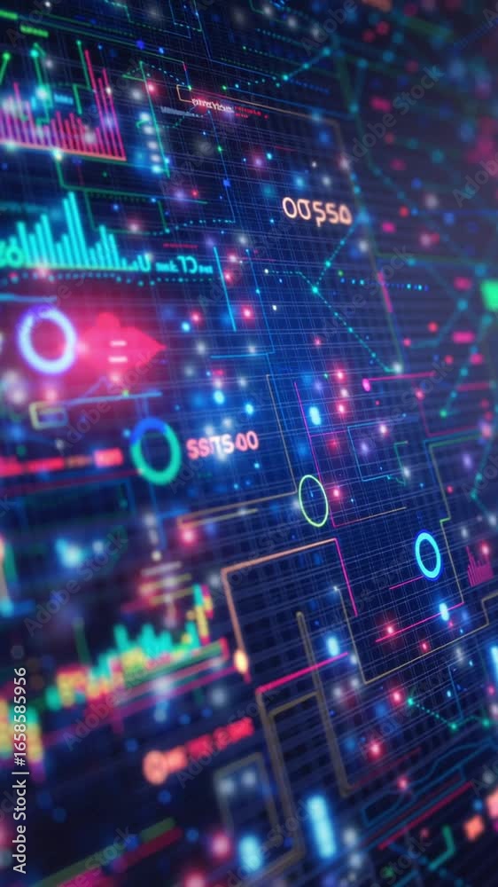A futuristic business intelligence dashboard with real-time financial data visualization. A concept for stock trading, AI analytics, and market strategy. A futuristic business intelligence dashboard with real-time financial data visualization. A concept for stock trading, AI analytics, and market strategy.