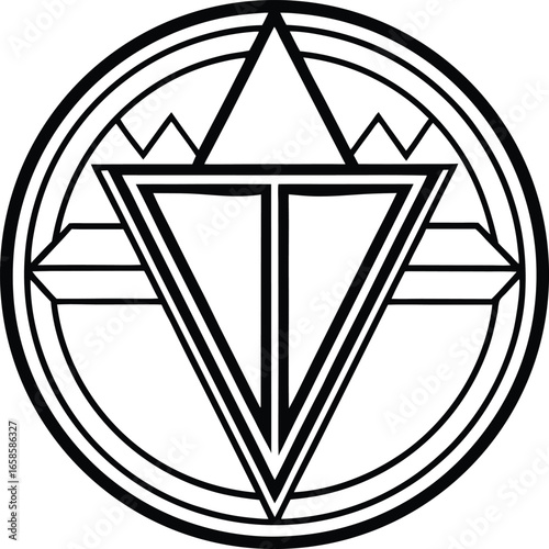 Vector design hype icon style