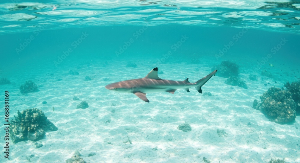 Obraz premium Underwater shark