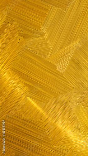 Golden textured abstract paint strokes background design