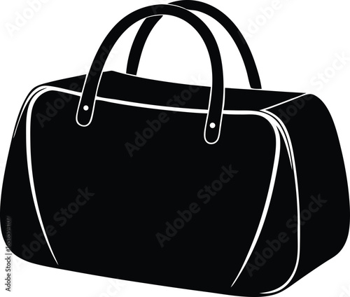 vanity bag silhouette vector illustration