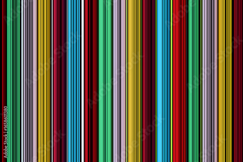Abstract background with colorful vertical stripes in various shades, modern pattern design. Bright red, green, yellow, blue, pink vertical lines.