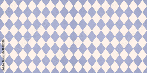 Vintage pastel blue and cream  argyle seamless pattern . Sparkling pointillism texture . 