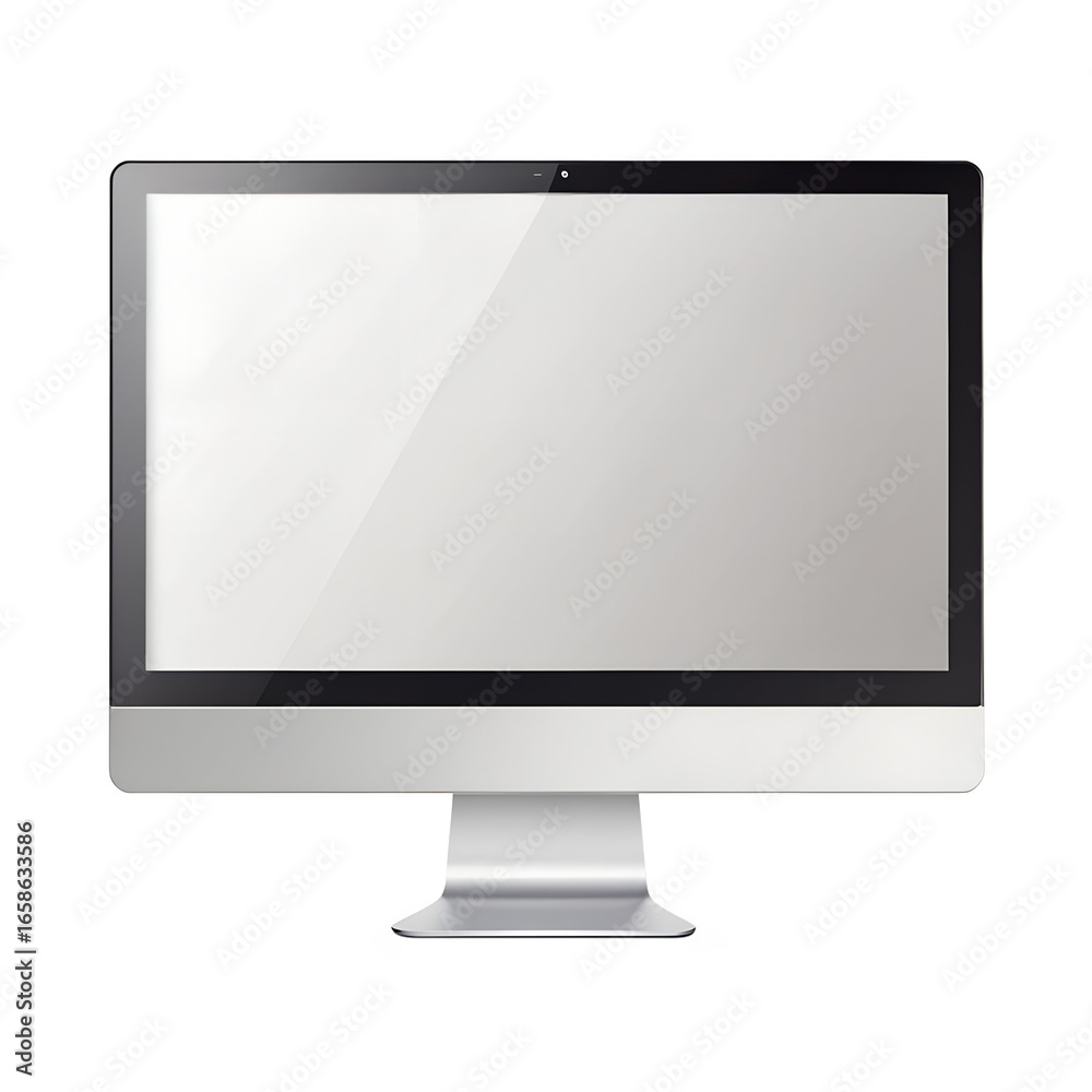 Fototapeta premium Blank iMac Screen Mockup – Modern Monitor Mockup Illustration