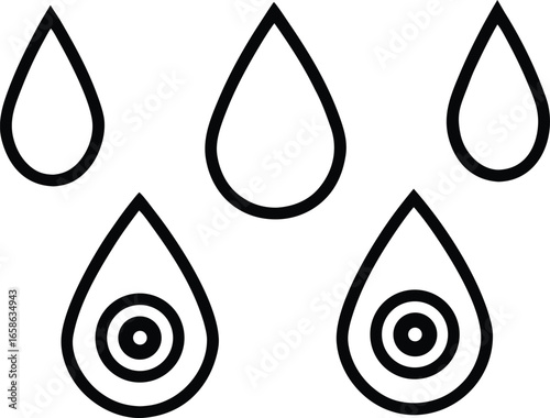 Eye Drops Bottle Flat Lay Ophthalmology Medical Product on White Background Vector Design