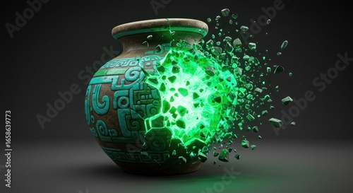 Ancient jar explodes